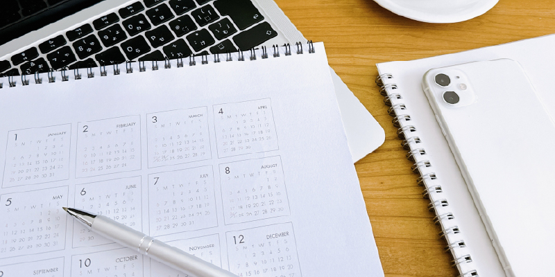 長期休暇を利用したスケジュール例