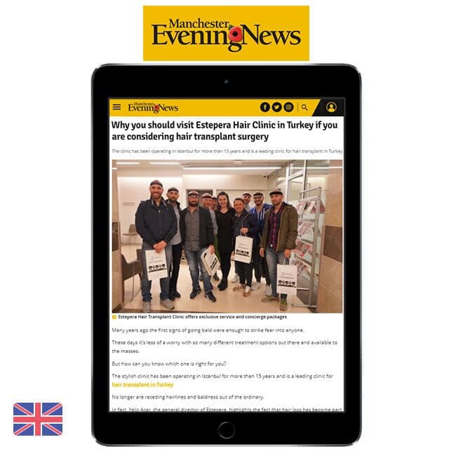 イギリスの「Manchester Evening News」でエステペラの植毛が紹介されました。